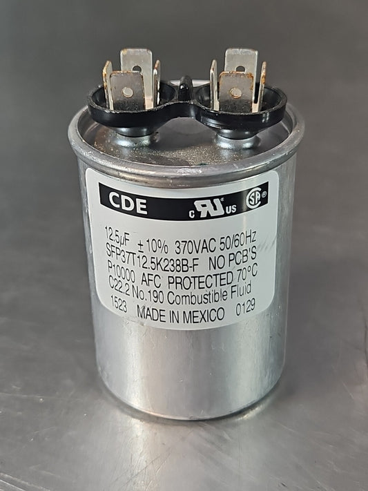 CDE SFP37T12.5K238B-F  12.5uf + 10% 370 VAC 50-60 Hz Capacitor    (BIN335)