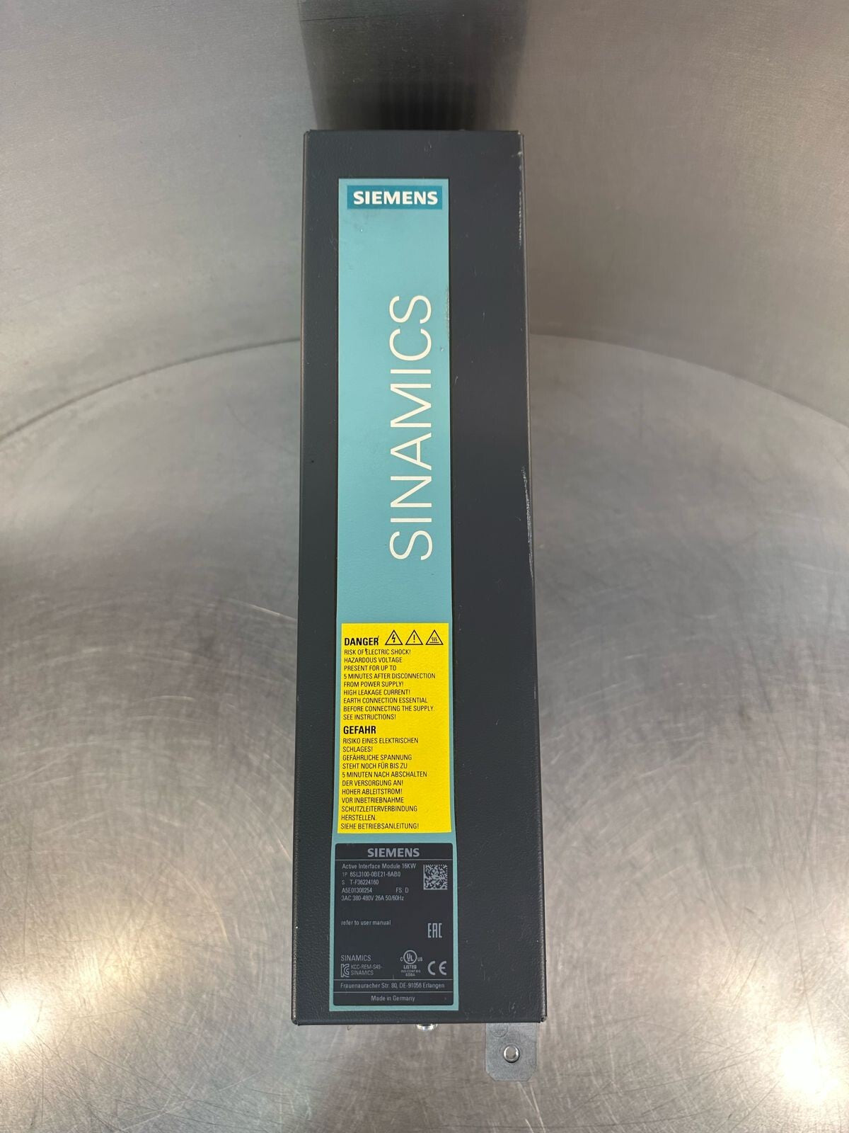 Siemens  Sinamics 6SL3100-0BE21-6AB0   Active interface Mod. 16KW (8.4.3)