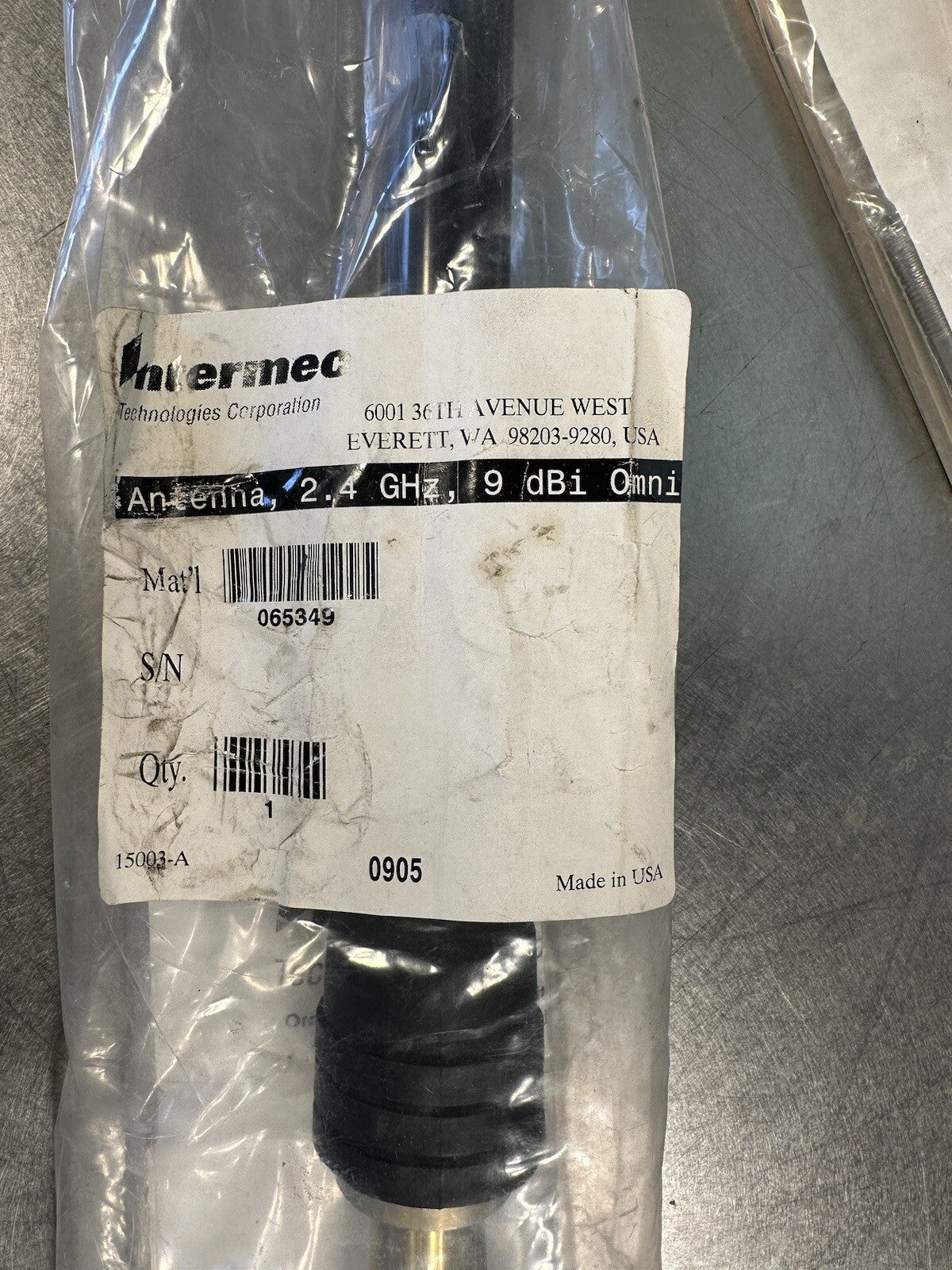 Intermec Tech 2.4 GHZ 9 DBI Omni Antenna EACH- (BIN-1.3.4)