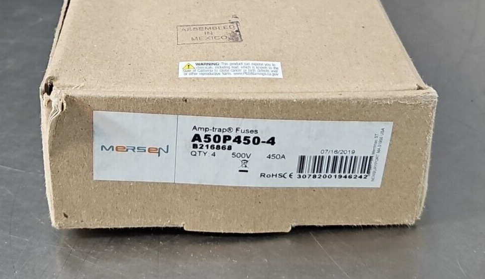 Ferraz Shawmut A50P450-4 Amp-trap Fuses 450A 500V Box w/4                 loc4C2
