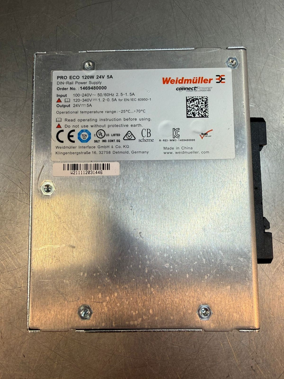 Weidmuller Switching Pro Eco 120W 24V 5A 1469480000                (7.3.1)