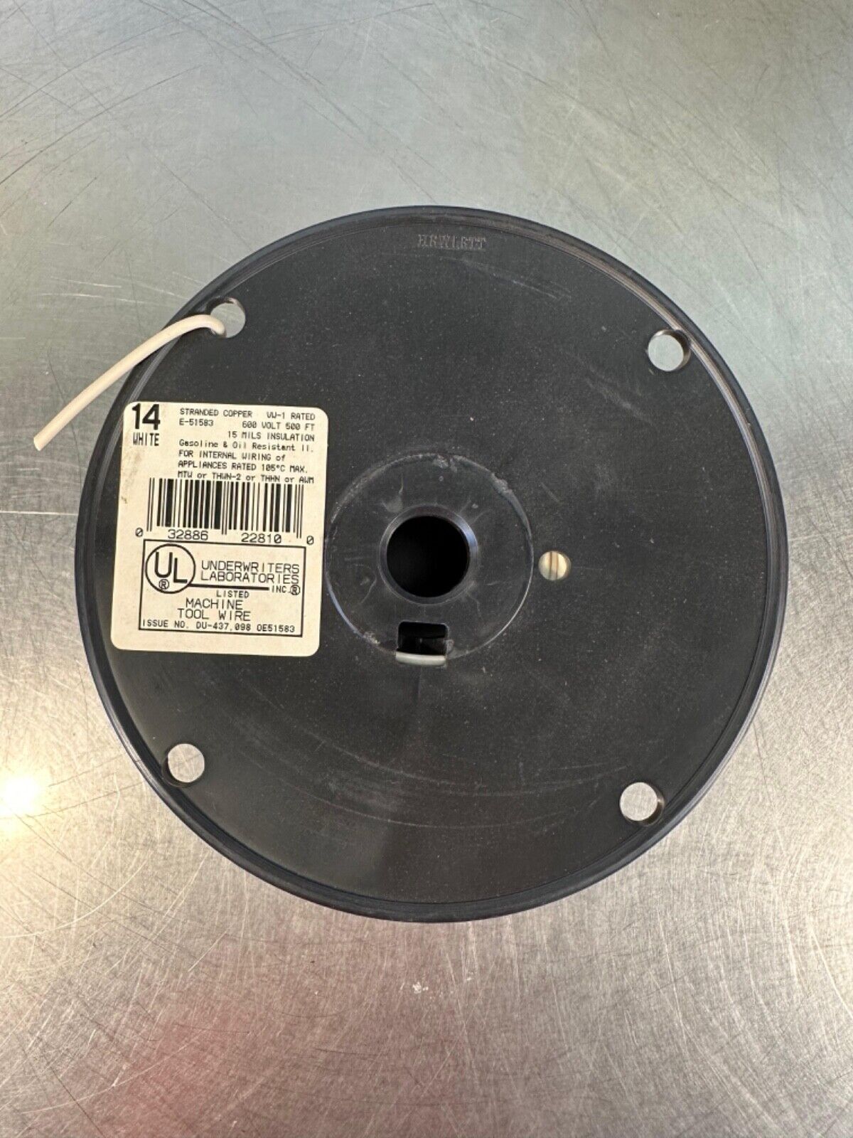 Copper Strand White Thhn, Thwn-2, Awm, Mtw, 600V 500 Ft E-51583 (5E-26)