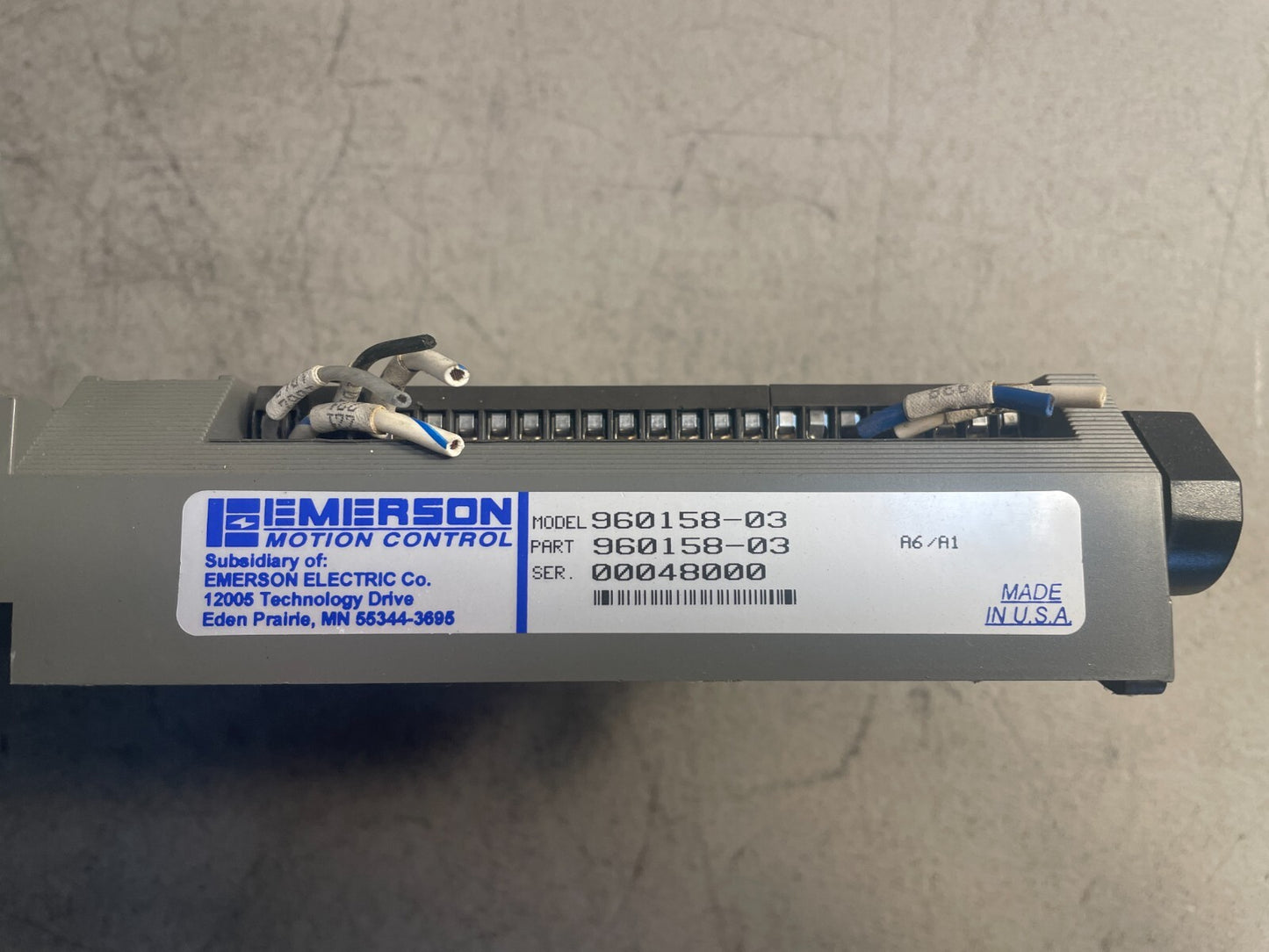 Emerson 960158-03 PCM Motion Control Oscillator Servo Drive Program Controller