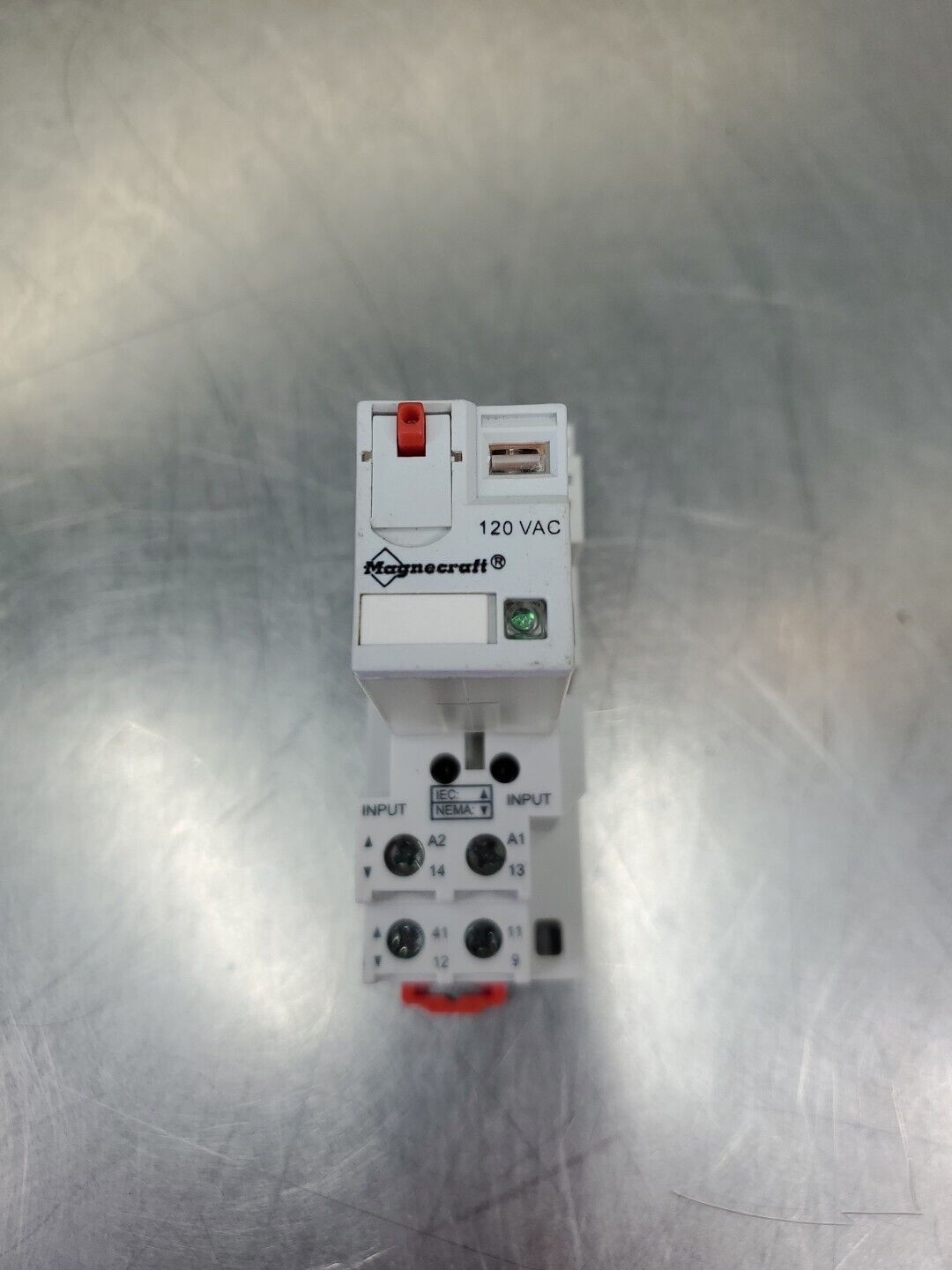 Magnecraft 782XBXM4L 120VAC Relay w/70-782D8-1 Base.                       4C-38