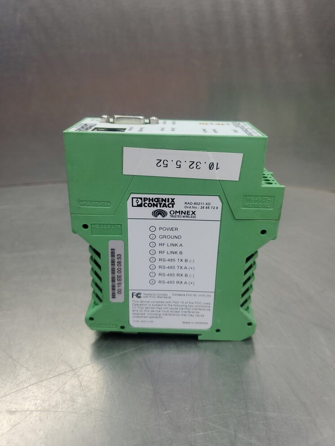 Phoenix Contact RAD-80211-XD 12-30VDC Ethernet Module.                     3D-36