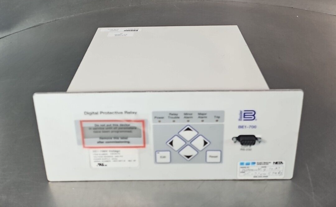 Basler Electric BE1-700 Digital Protective Relay                        (BIN311)