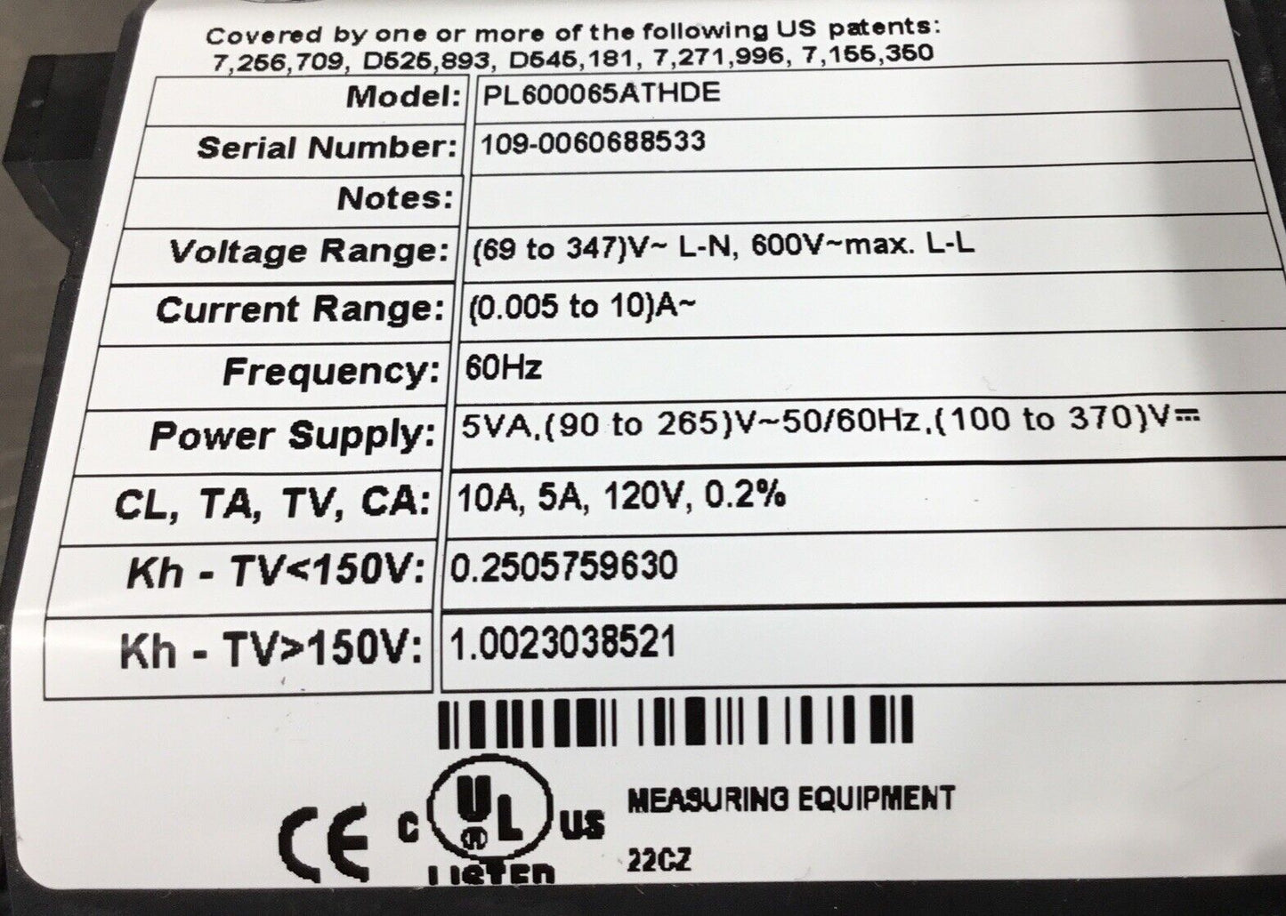 GE   PL600065ATHDE Multilin EPM 6000-E Power Metering System GE    5B-18