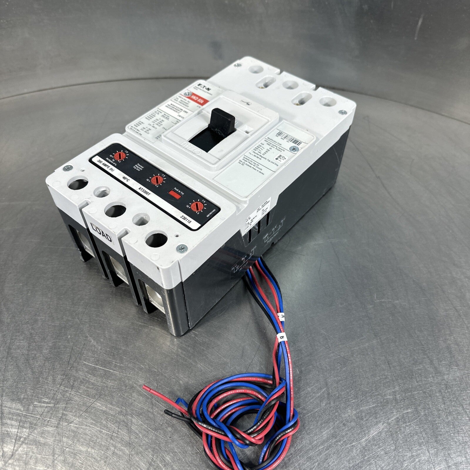 Eaton USD HKD330WC0512 Molded HKD 3P 300A 600V 50/60Hz 3Ph (BIN-1.3.5)