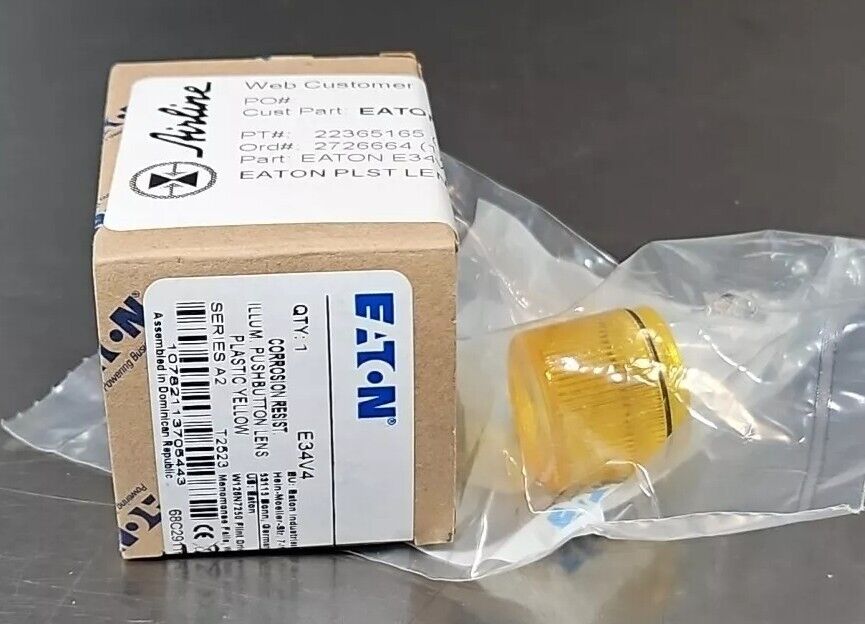 ERI Eaton E34V4 Illum. push button lens                            Loc4E21