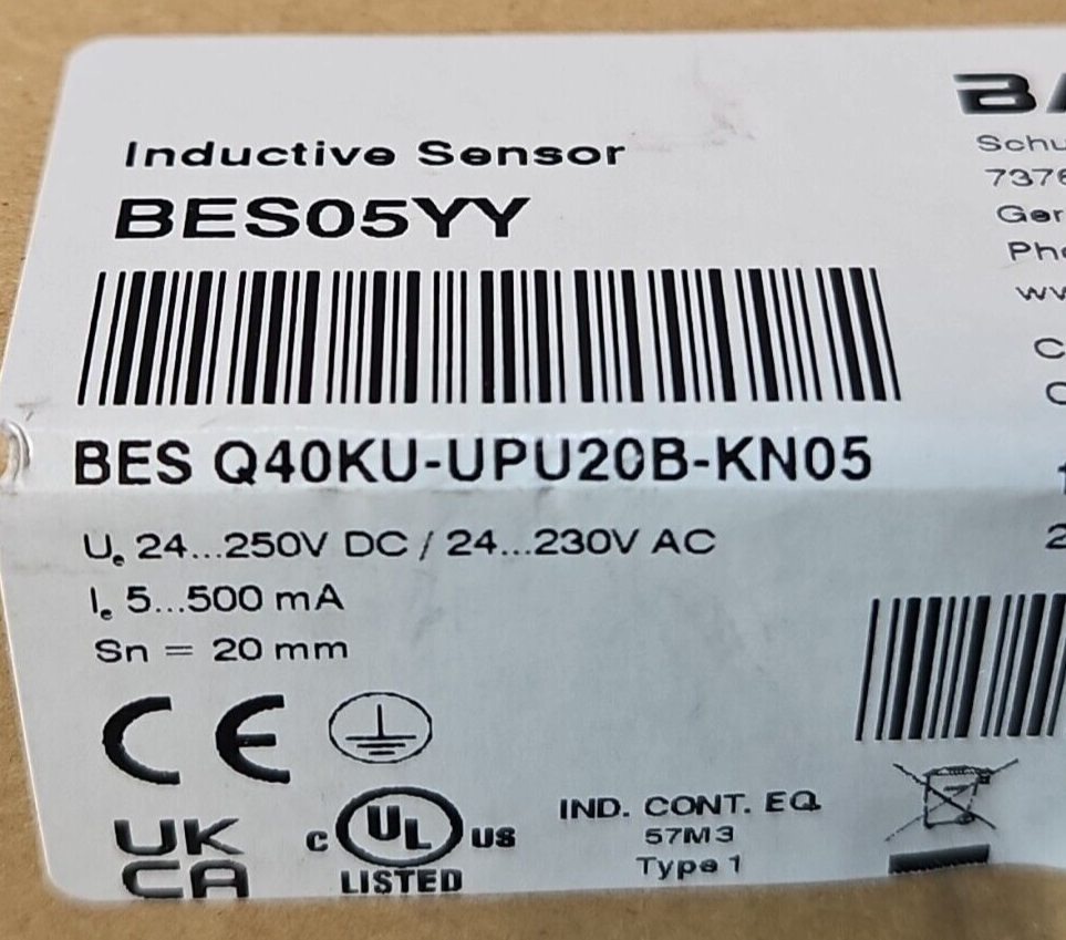 BALLUFF BES05YY /Q40KU-UPU20B-KN05 / BESQ40KUUPU20BKN05                 (BIN424)