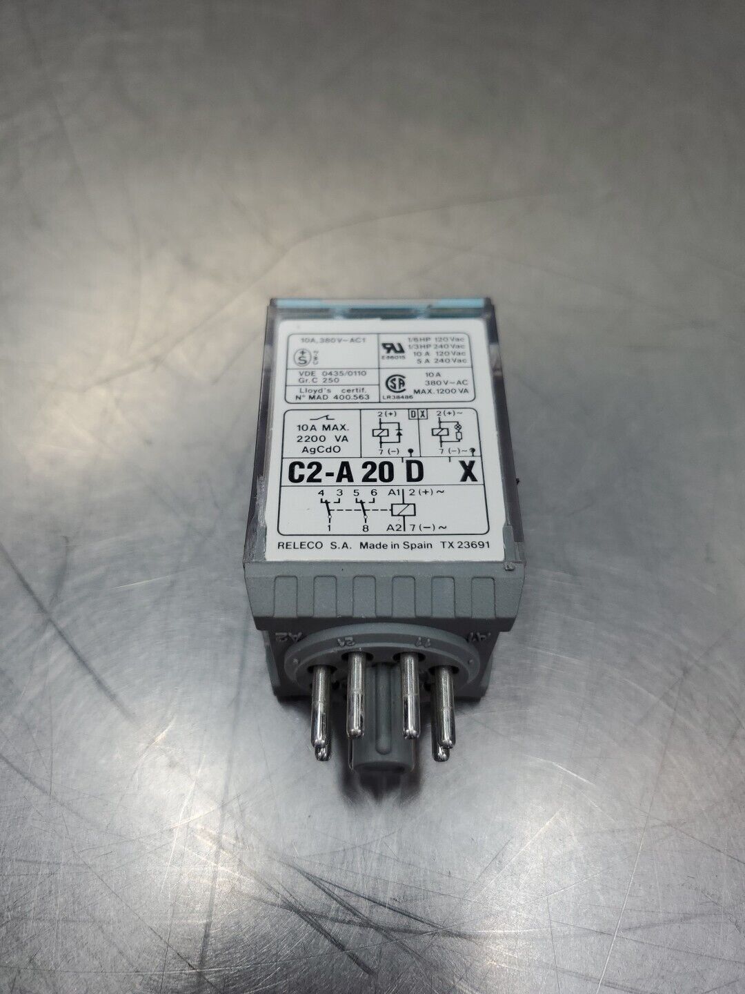 RELECO C2-A 2DX 10A/2200VA Relay.                                     4D-26