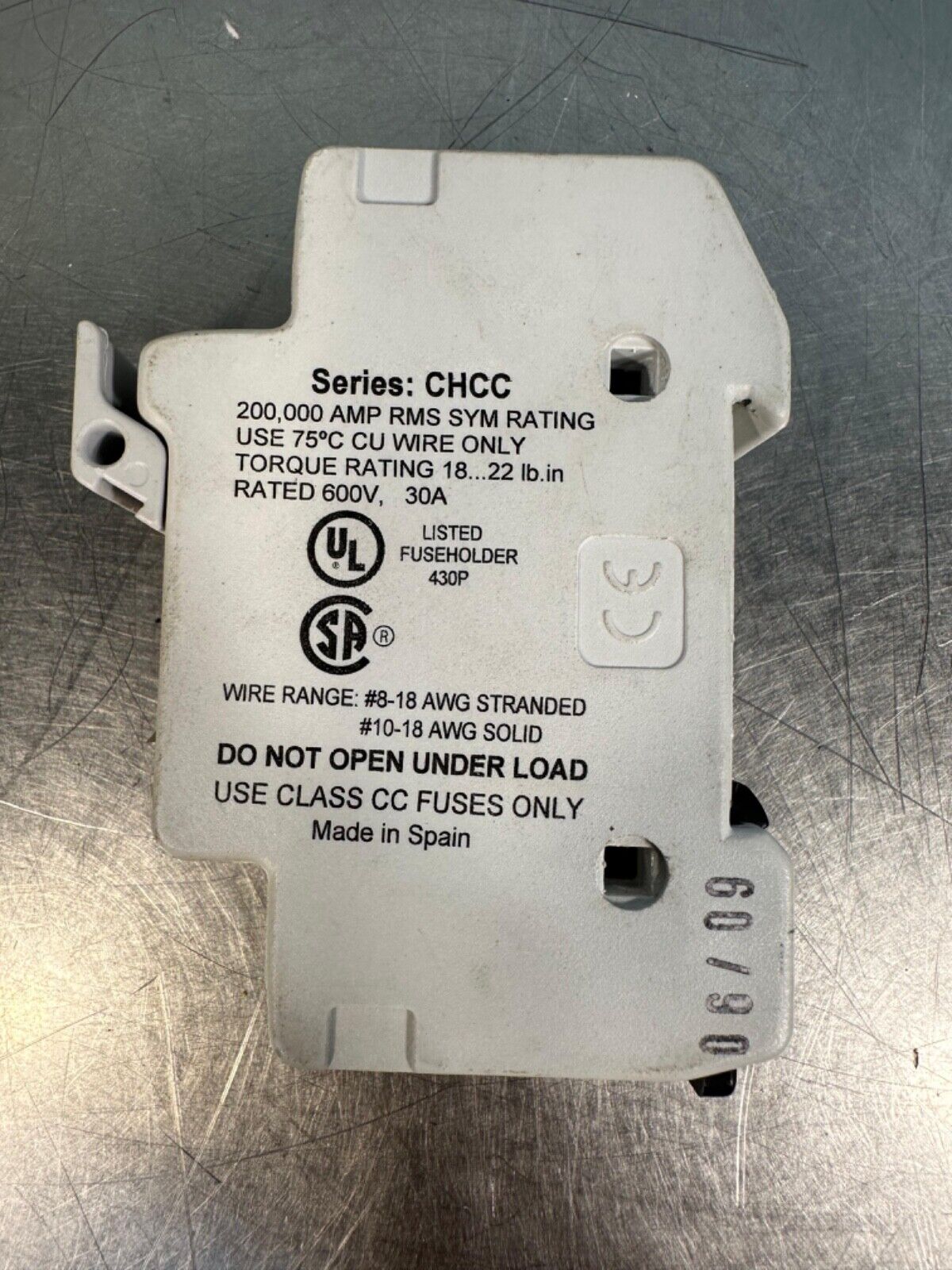 Bussman CHCC1DI 30A 600V Fuse Holder CHCC (4D-24)