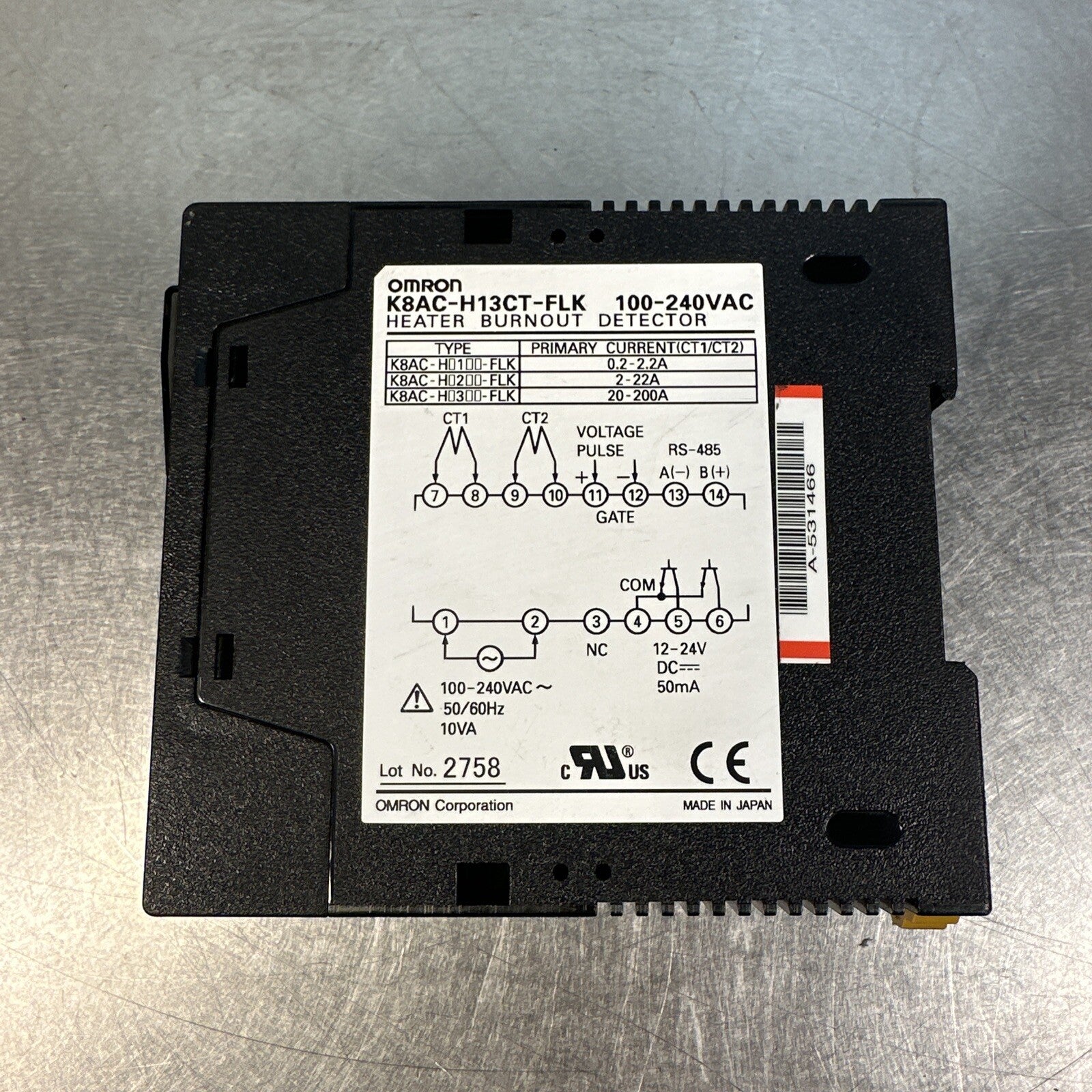 OMRON K8AC-H13CT-FLK   (BIN-1.4.5)