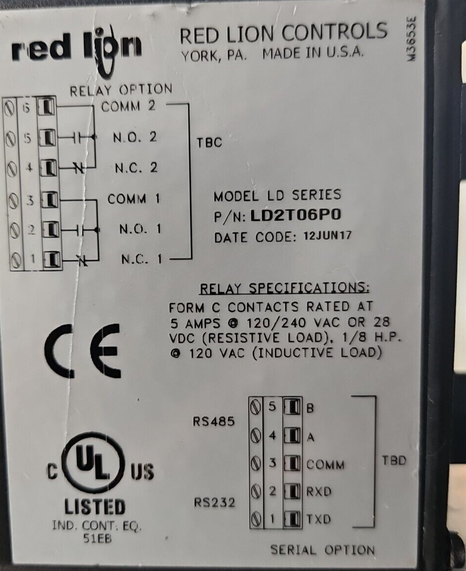 Red Lion LD2T06P0 Timer/Cycle Counter                                   (BIN333)