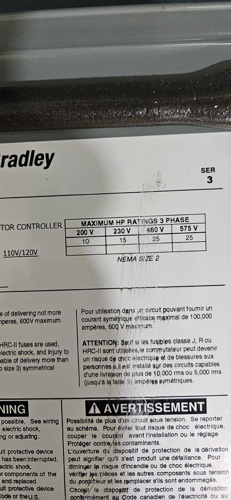 Allen Bradley 512-CFB-1-6XP-25R / 500F-CO*930 / TRS40R Combination Starter.  L4E