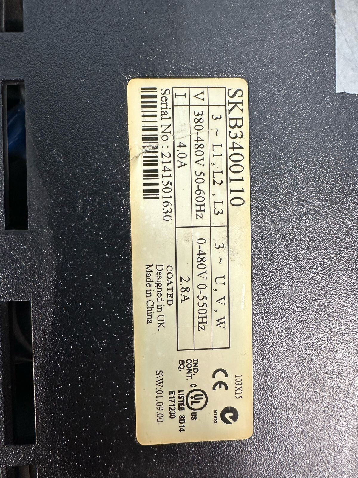 Emerson Control Techniques Commander SKB3400110 (6.3.3)