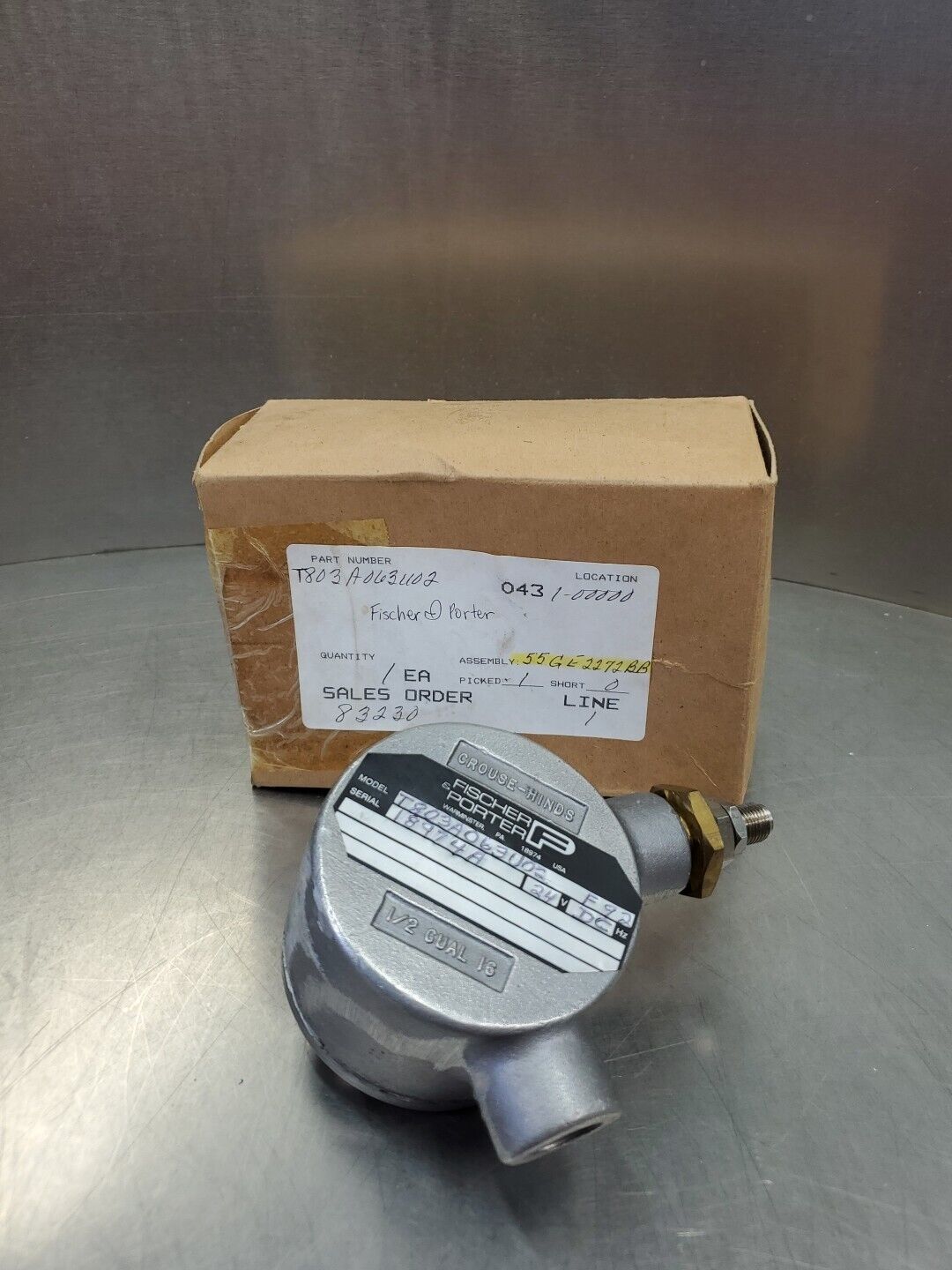 Fischer & Porter T803A063U02 Valve Module.                                  6D-1