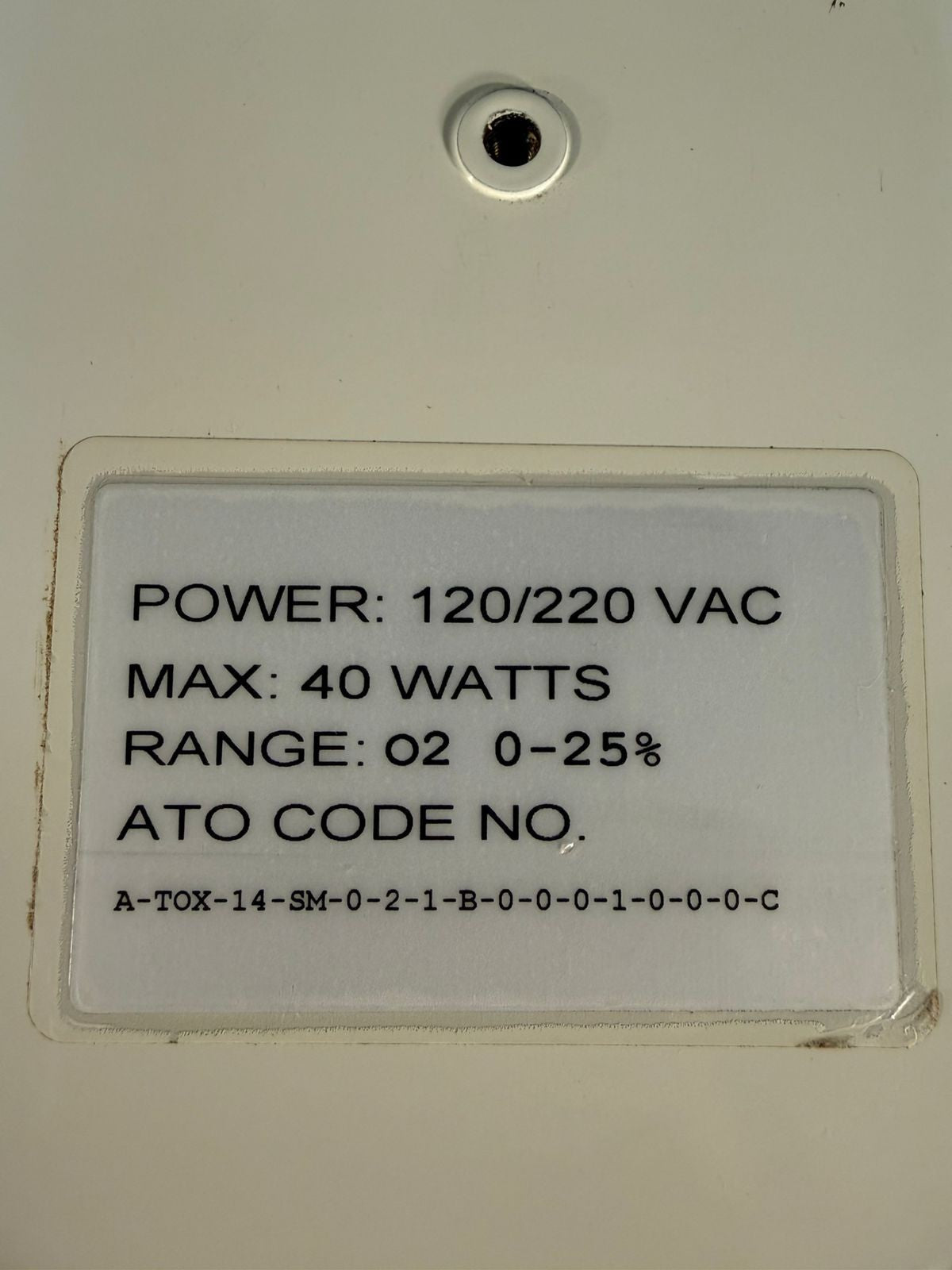 Msa Toxgard-II Gas Monit. A-TOX-14-SM-0-2-1-B-0-0-0-1-0-0-0-C 40w.     ( 12.5.3)