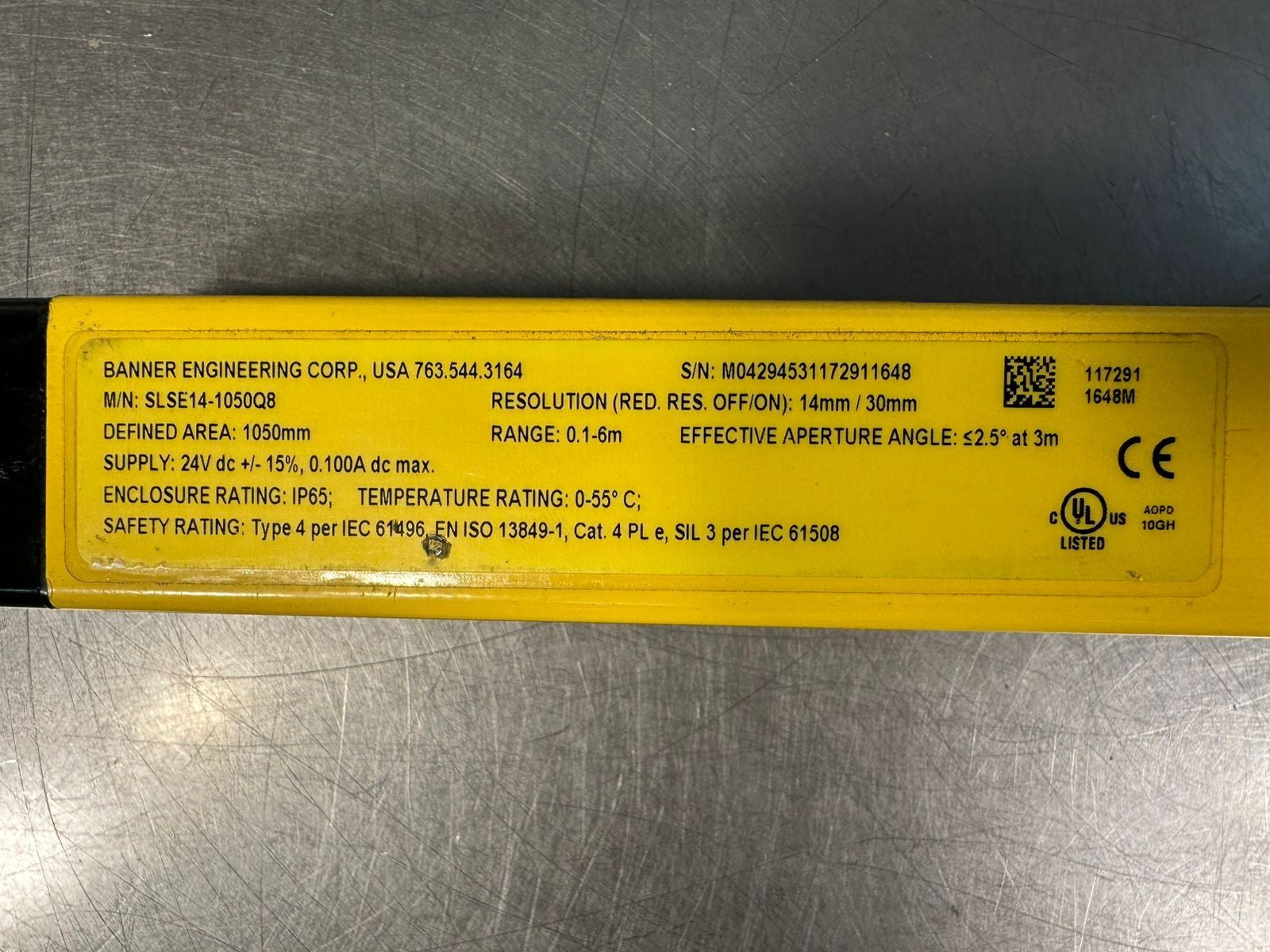 Banner EZ-Screen Light Curtain Set SLSE14-1050Q8 1050mm         (8.4.3)