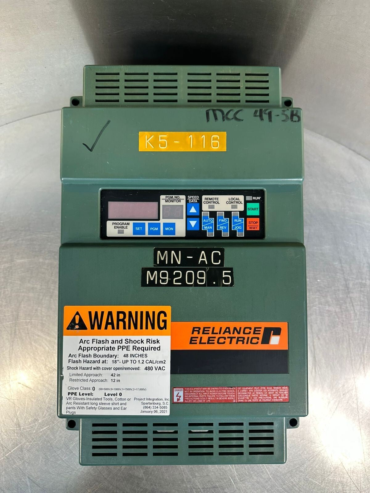 Reliance GP-2000 2GU41001 A-C VS DRIVE                              (8.5.2)