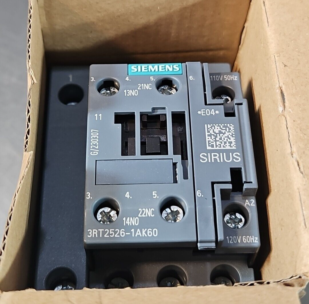 Siemens 3RT25261AK60 4Pole Contactor 25A 11kW 120Vdc Coil               (BIN424)