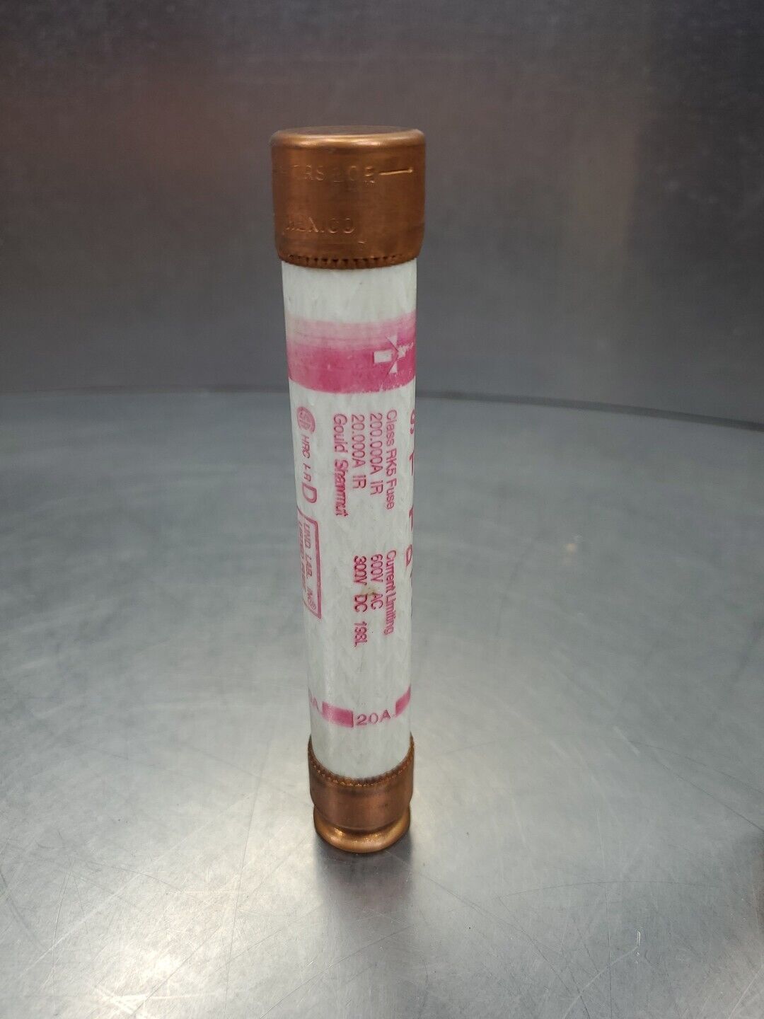 Gould Shawmut Tri-Onic TRS20R 20A Fuses, 600VAC/300VDC.                    4D-37