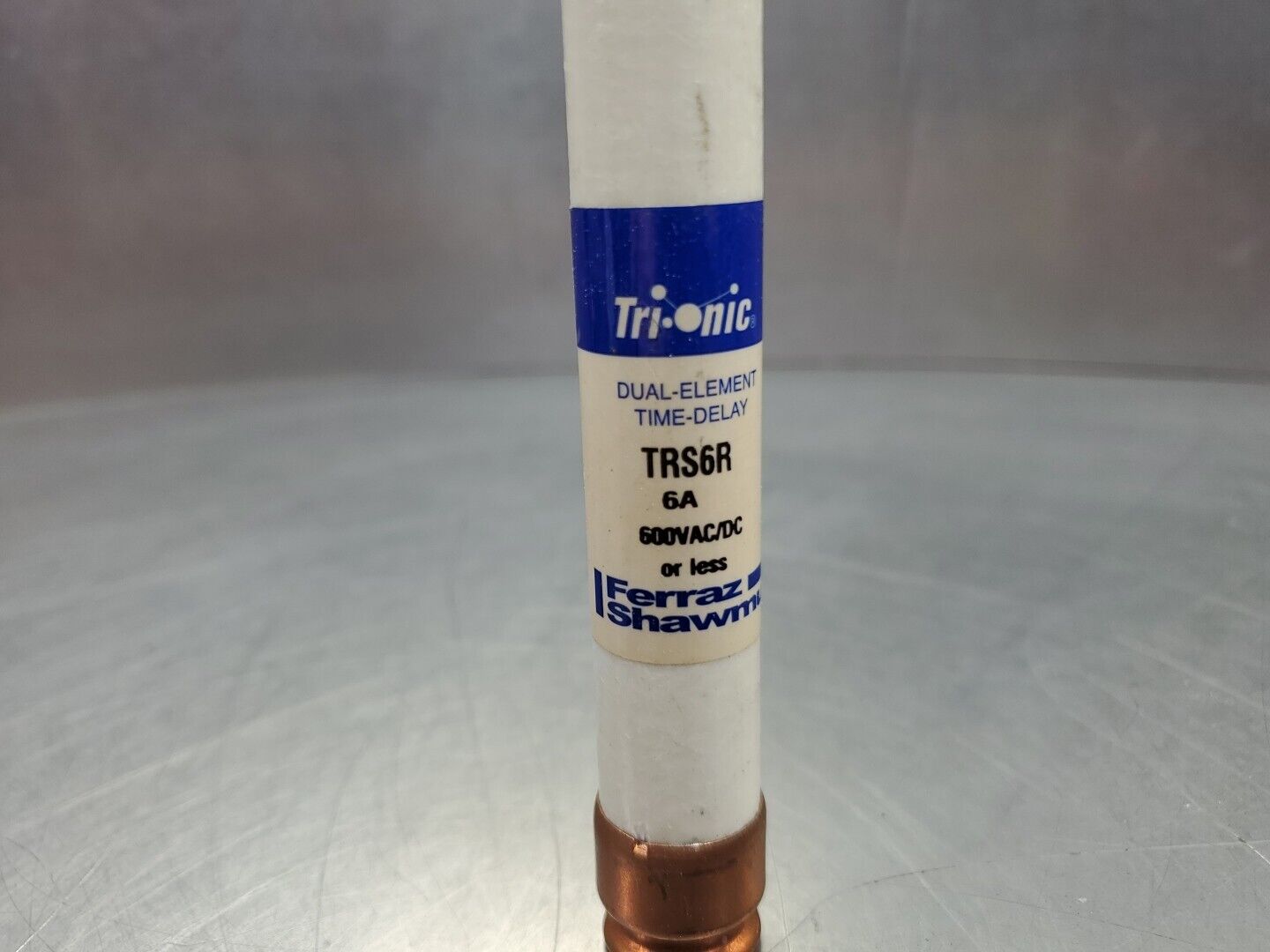 Ferrazz Shawmut TRS6R 6A 600VAC/DC Time-Delay Fuse.                        4E-36