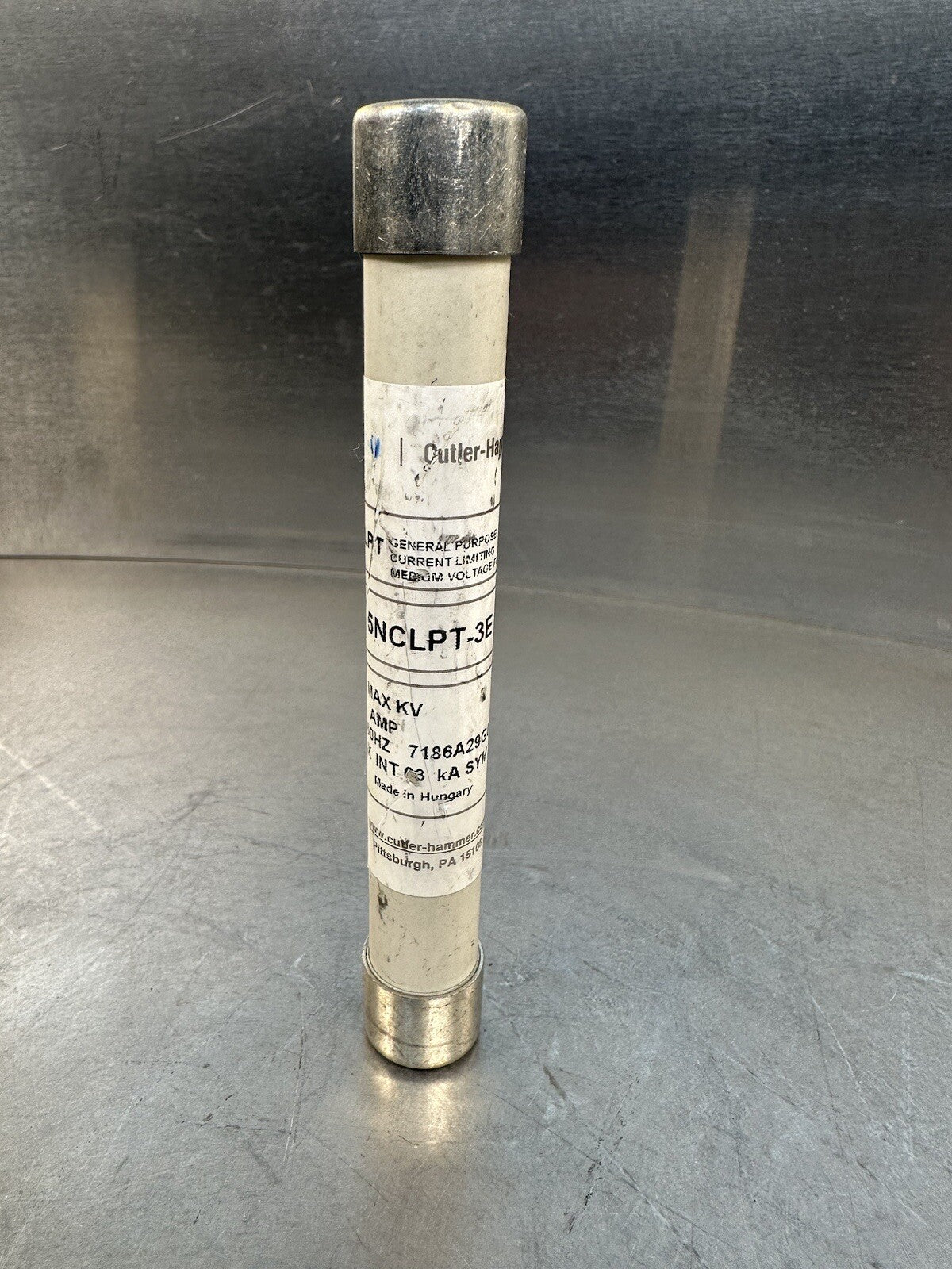 Eaton Cutler Hammer Current Limiting Fuse 5NCLPT-3E CLPT 5.5KV 3E Amp BIN-1.1.1