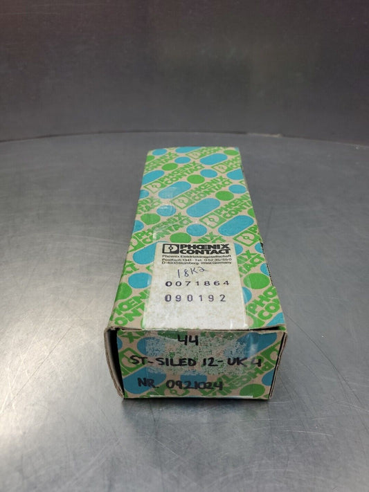 Phoenix Contact ST-SILED 12-UK 4 - Fuse Plug - 0921024 | Lot of 44.        4D-16