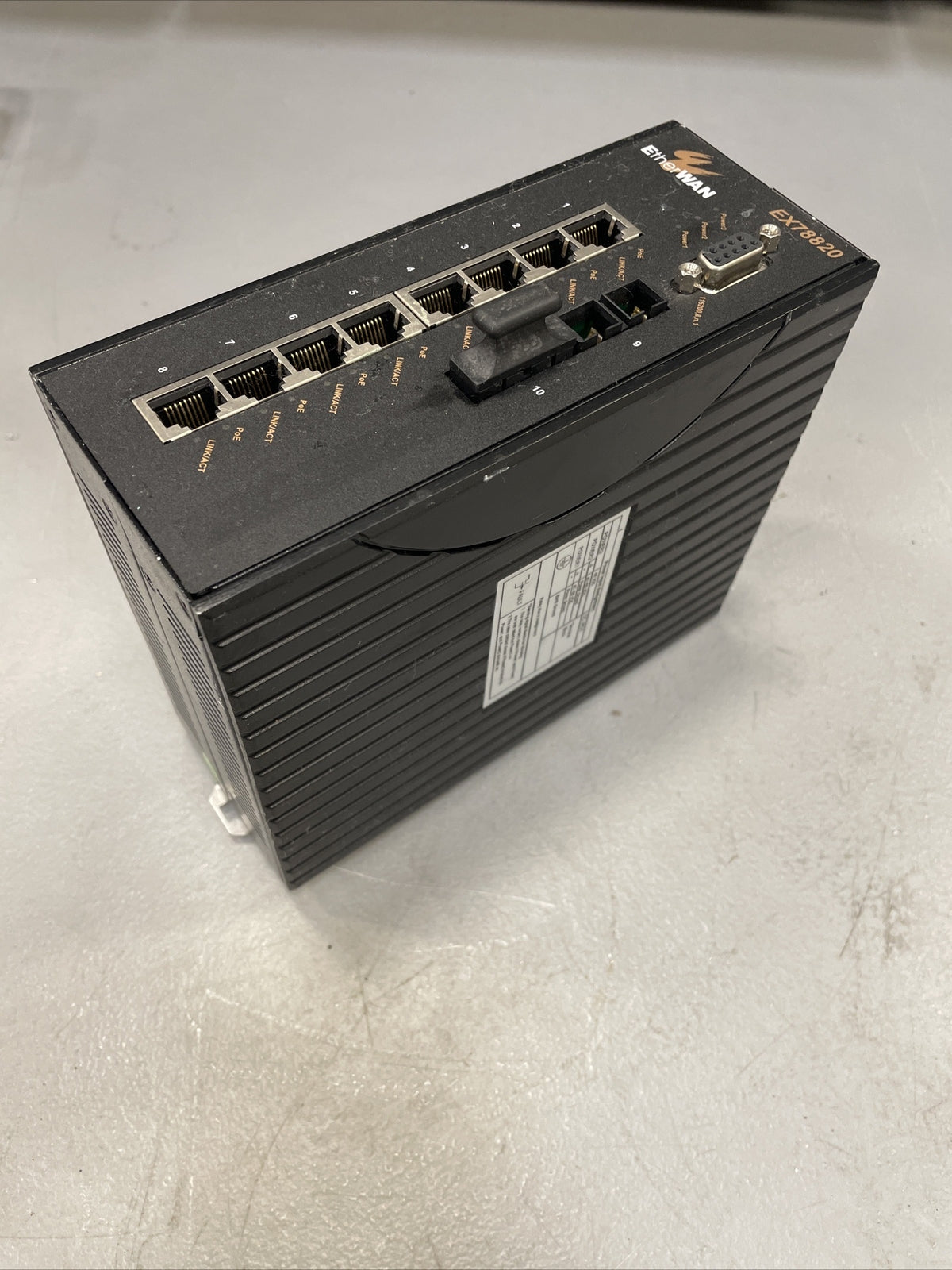 EtherWAN EX78820-10B 8-Port Hardened Managed PoE Switch @2B(BIN4.4.3)