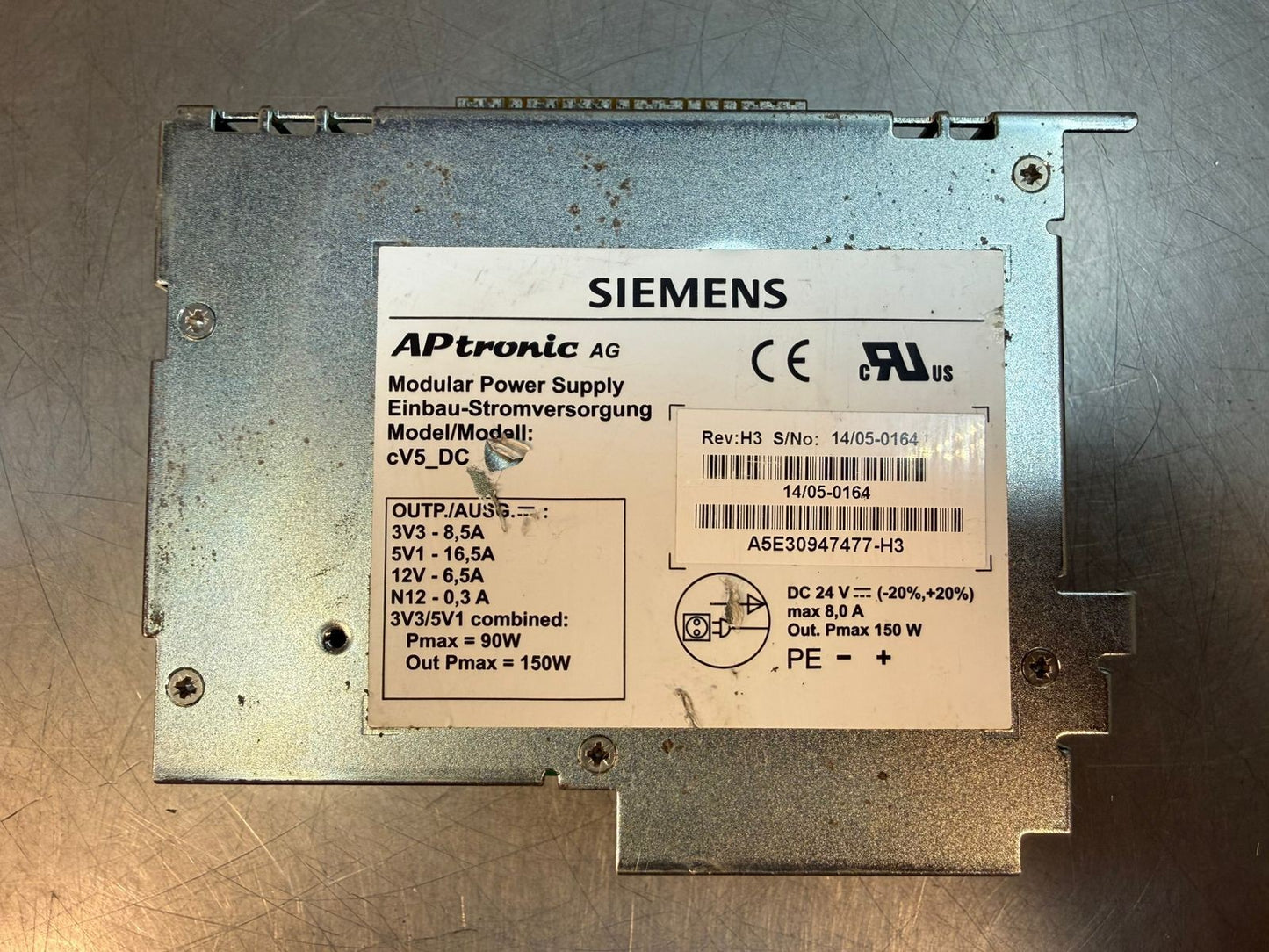Siemens APtronic Power Supply A5E30947477-H3  Cv5_Dc               (2.5.5)