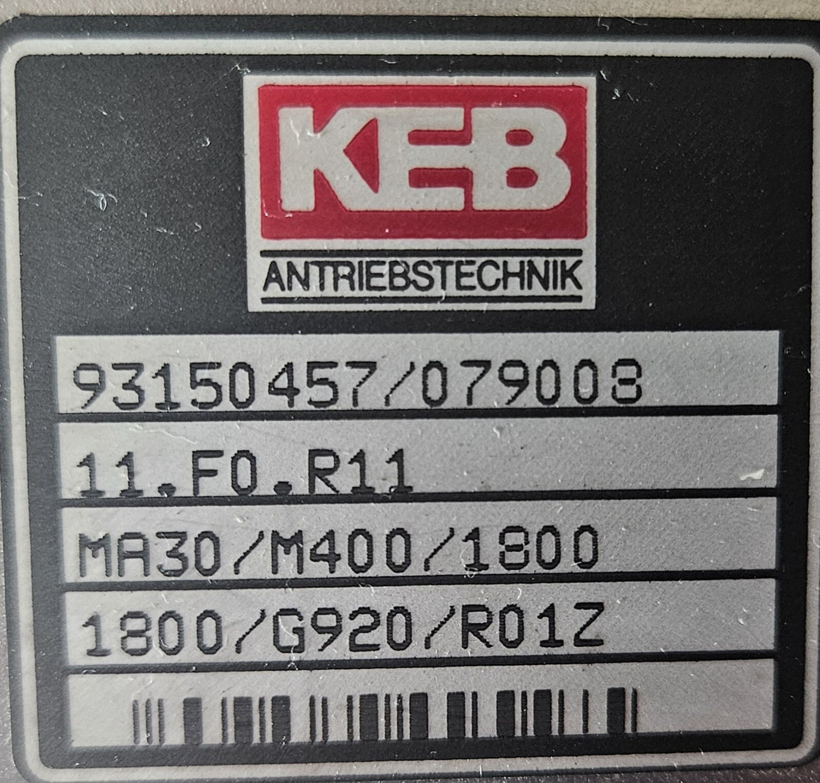 Keb Combivert 11.F0.R11 (93150457/079008) Drive                         (BIN554)