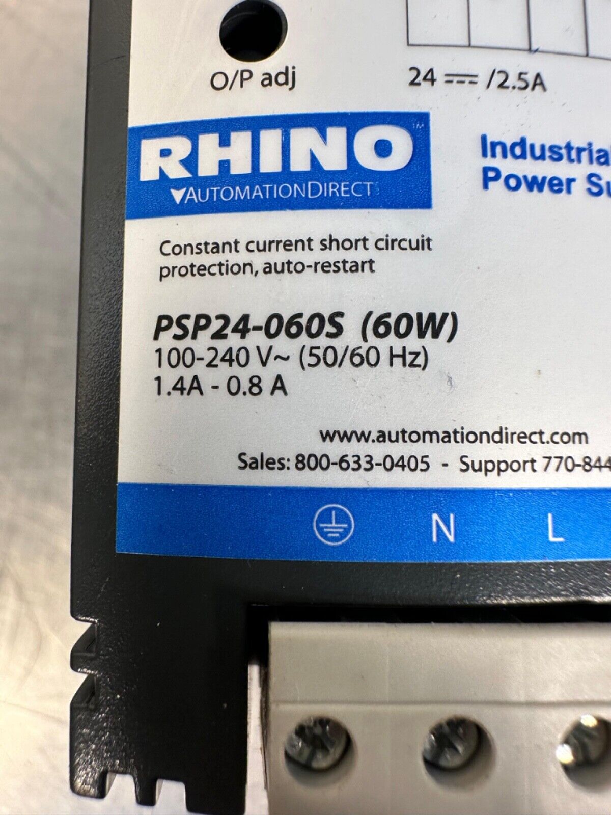 Rhino Automation Direct PSP24-060S 60W (4B-32)