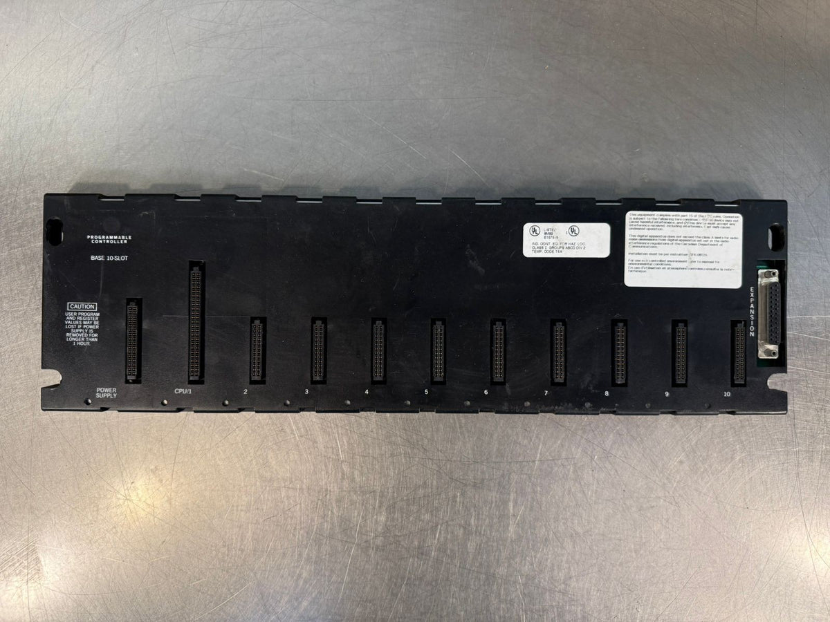 Ge Fanuc IC693CHS391E   10-Slot Base PLC Expansion Rack            (6.2.2)