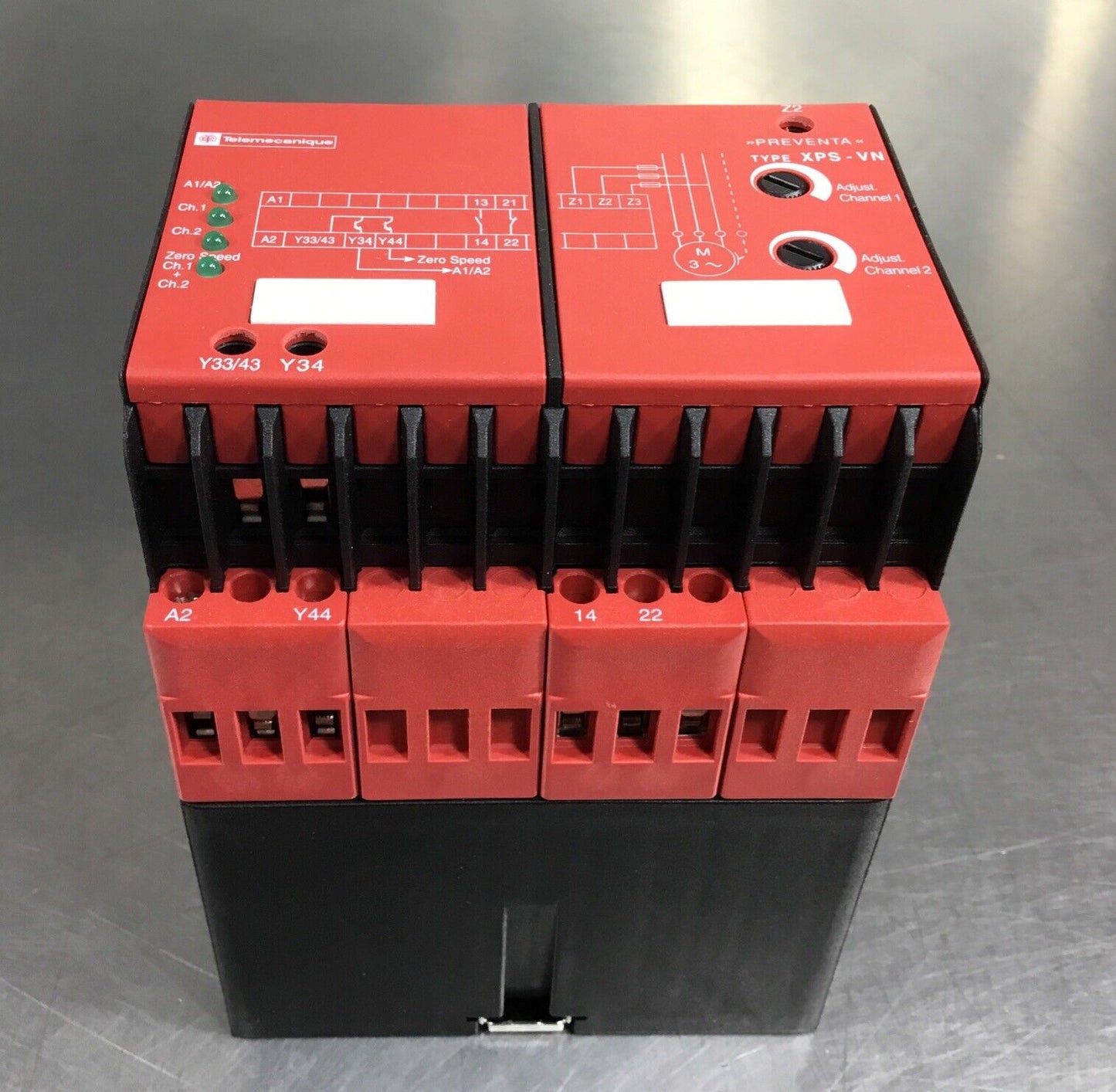 Telemecanique Type: XPS-VN. XPSVN3442LF Safety Relay Zero Speed Detection  4E-24