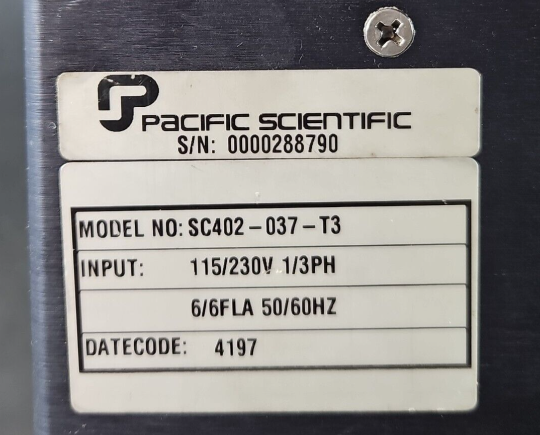 Pacific Scientific SC402-037-T3 Servo Control                           (BIN355)