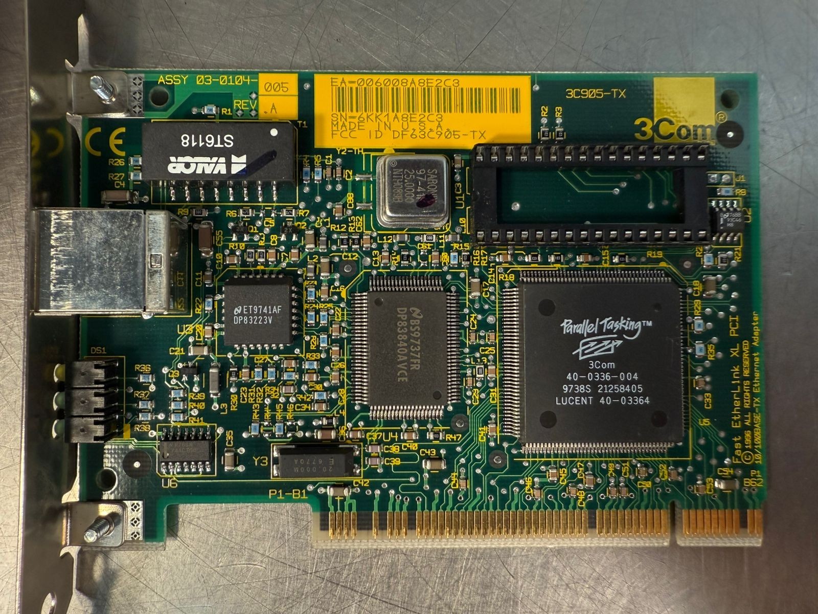 Assy 03-0104-005 Rev.A Fast Eherlink Xl Pci 00058086 / DF63C905-TX (6.3.1)