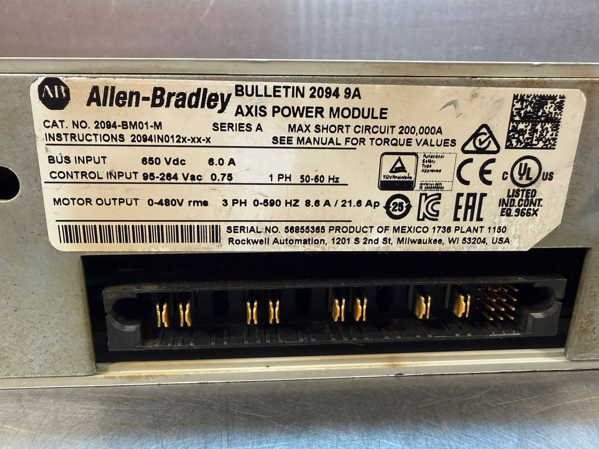 Allen-Bradley 2094-BM01-M /A w/ 2094-EN02D-M01-S0                 (12.3.7)