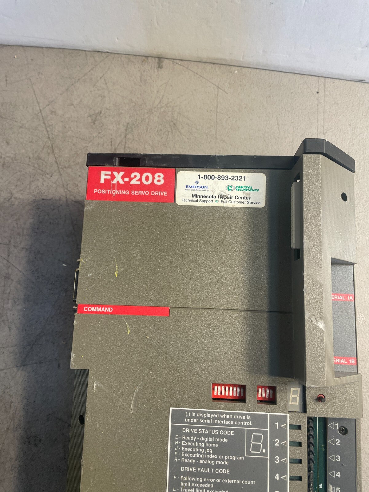 Emerson FX-208  Motion Control Positioning Servo Drive W/PCM  Controller @3.3.2