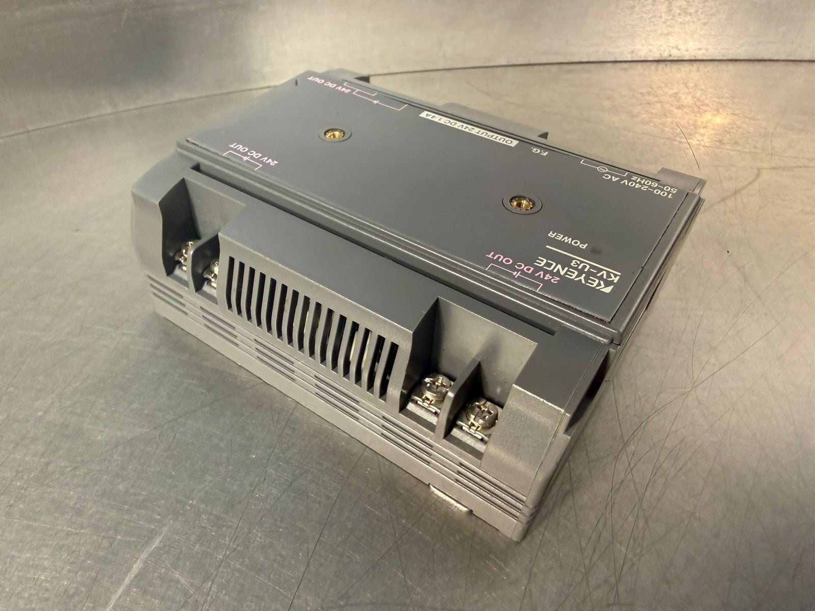  Keyence KV-U3 Power Supply 100-240Vac 50-60 24Vdc 1.4A             (7.2.3)