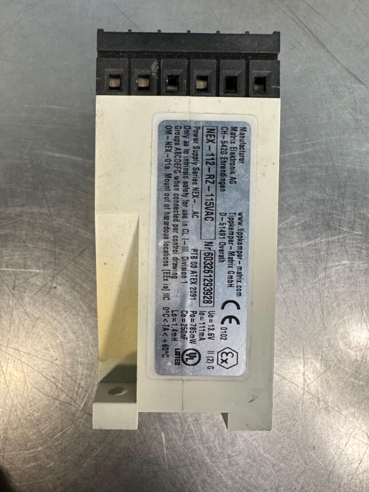 Matrix Elektronik Ptb03 Atex 2091  Nex-112-Rz-115Vac (4B-29)