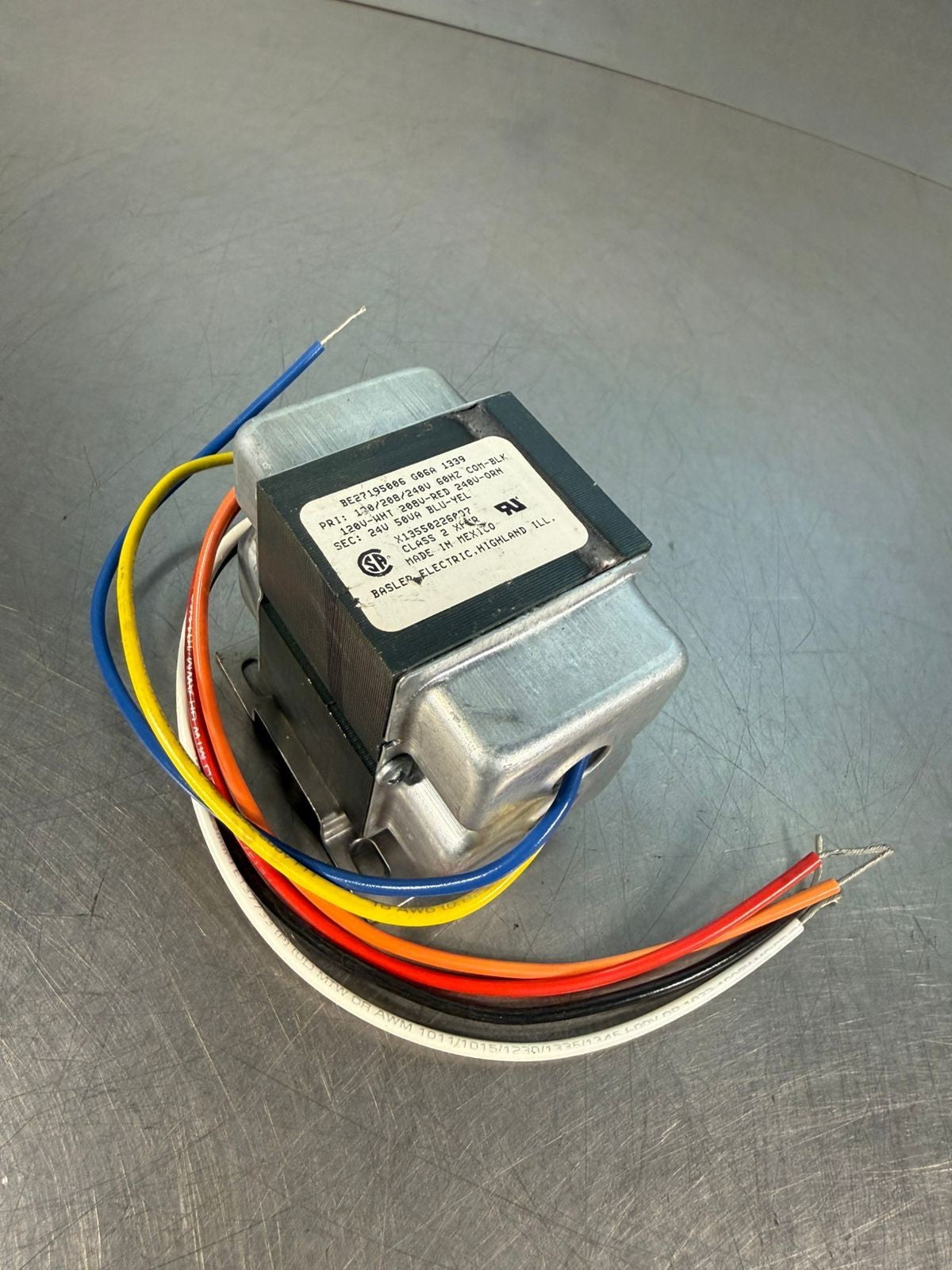 Basler Be27195006 Cntrol Transformer 120/208/240V 60HZ X13550226097 (9.3.2)
