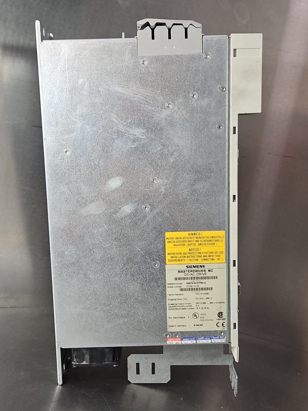 Siemens 6SE7016-0TP50-Z    Z=G91+C23 AC/DC drive  (BIN363)