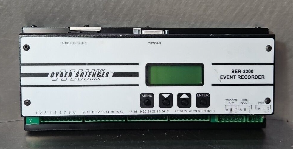 Cyber Sciences SER-3200-PTP Time Sequence of Events Recorder            (BIN454)