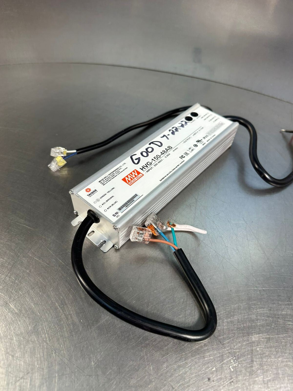 Mean Well HVG-150-48AB Power Supply, 200-480V~, 0.88A, 50/60Hz     (7.4.5)