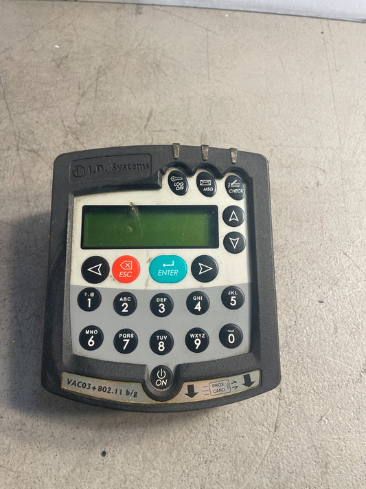 ID SYSTEMS UVAC-03 Gray Rev A Keypad LCD Display Vehicle Asset Communicator @1D
