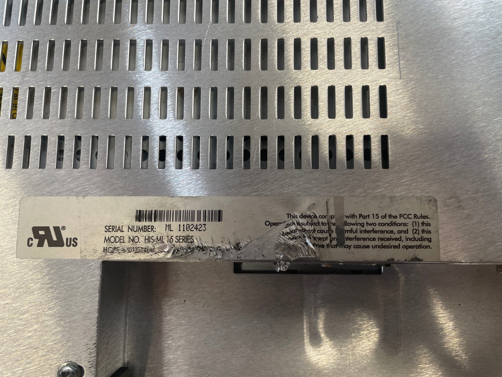 HOPE INDUSTRIAL Systems HIS-ML 15 Series 15° Viewing Angle Touch Screen Monitor