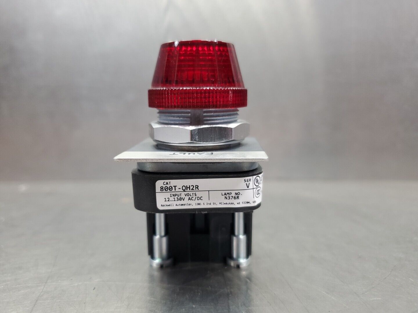 Allen Bradley 800T-QH2R Ser V LED Light, Red