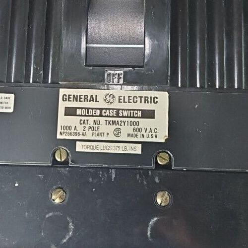 General Electric TKMA2Y1000 1000Amp 600Volt 2 Pole Switch                  loc4E