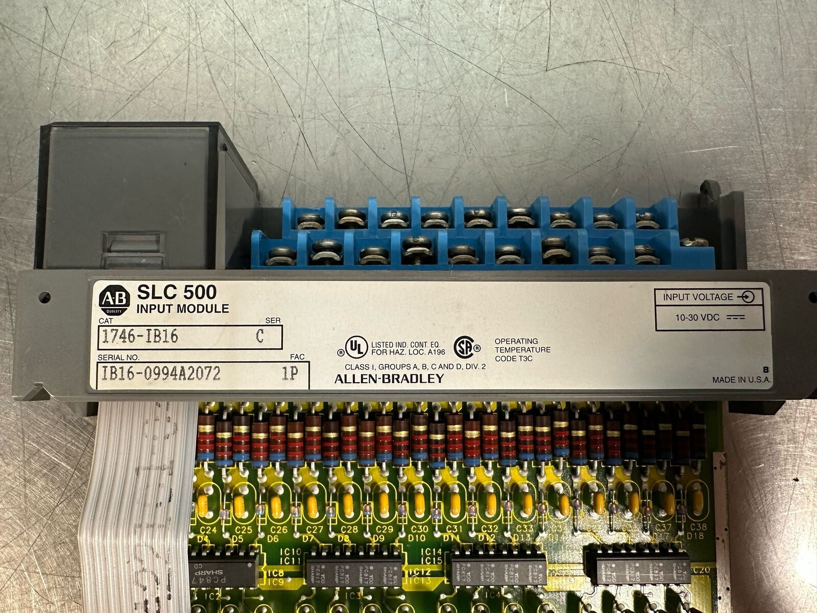 Allen Bradley 1746-IB16 /C  SLC 500 DC SINK Input Module    (6.4.5)
